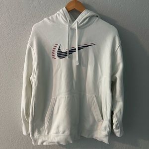 Nike Cream Colored Hoodie Size XL